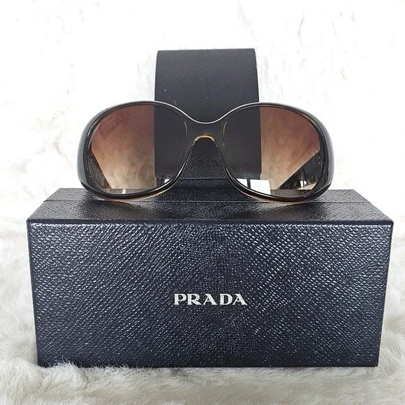 PRADA OPR 260S Brown Gradient Sunglasses SPR 26O Made In Italy AUTHENTIC NIB - Picture 2 of 5